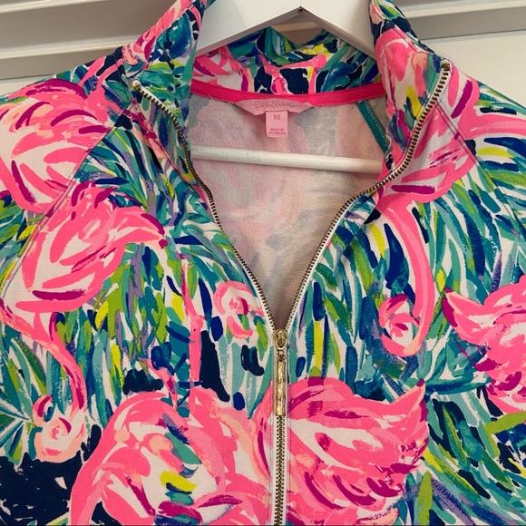 Lilly Pulitzer Skipper Popover Dress Flamenco - Picture 3 of 3